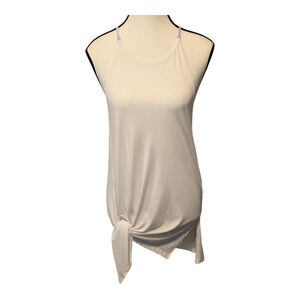 Nylora Tank Top Womens Medium White With Purple Straps Chapin Leisure Casual